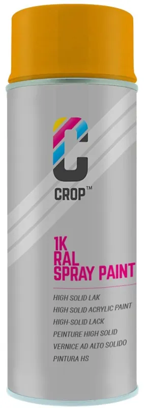 Laatste Versie CROP RAL 1006 Hoogglans Maisgeel spuitbus 400ml